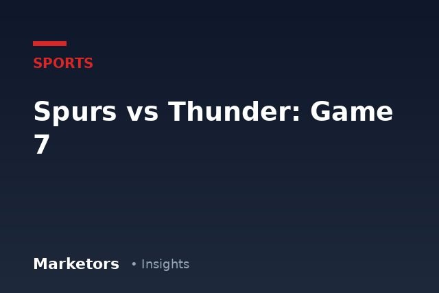 Spurs vs Thunder Game 7: Why Wembanyama's Win Changed the West